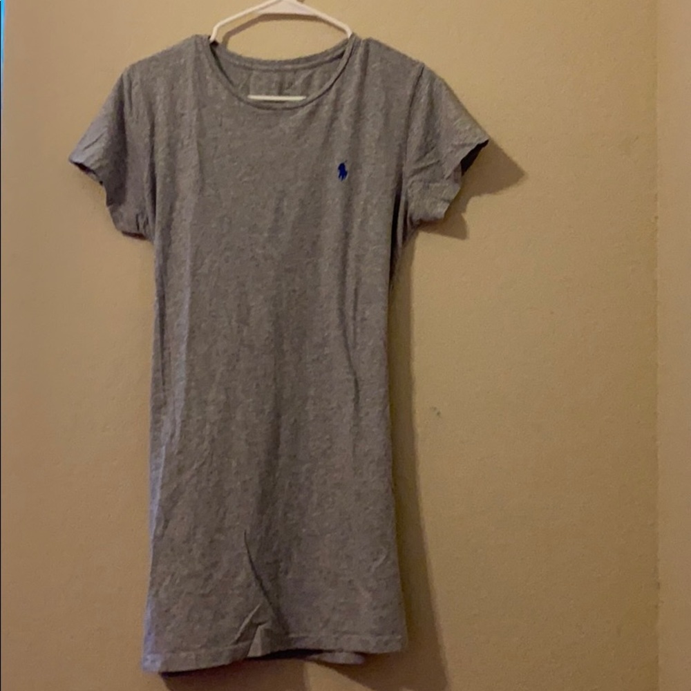 Polo grey t-shirt dress